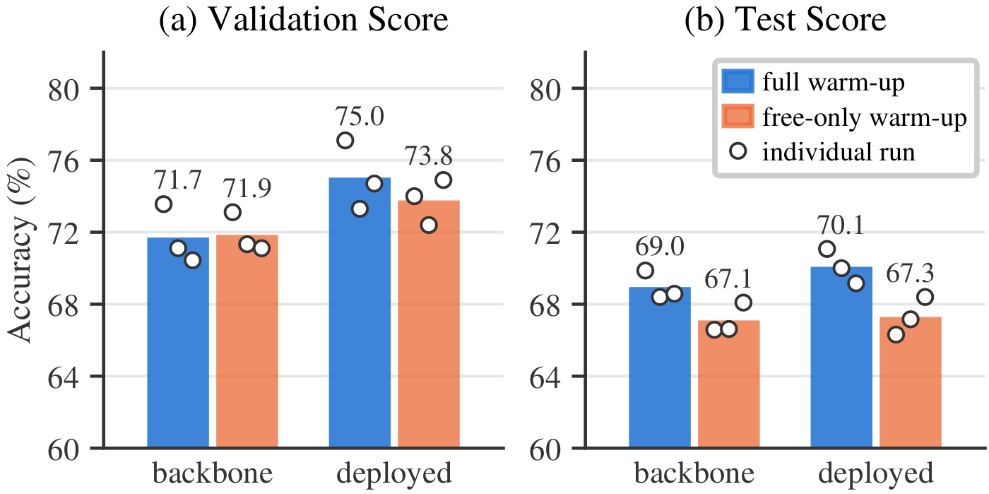 Warm-up ablation